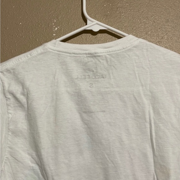 Y2K Taco Bell Neon Logo Graphic White Short Sleeve T-Shirt Adult S - Picture 5 of 6